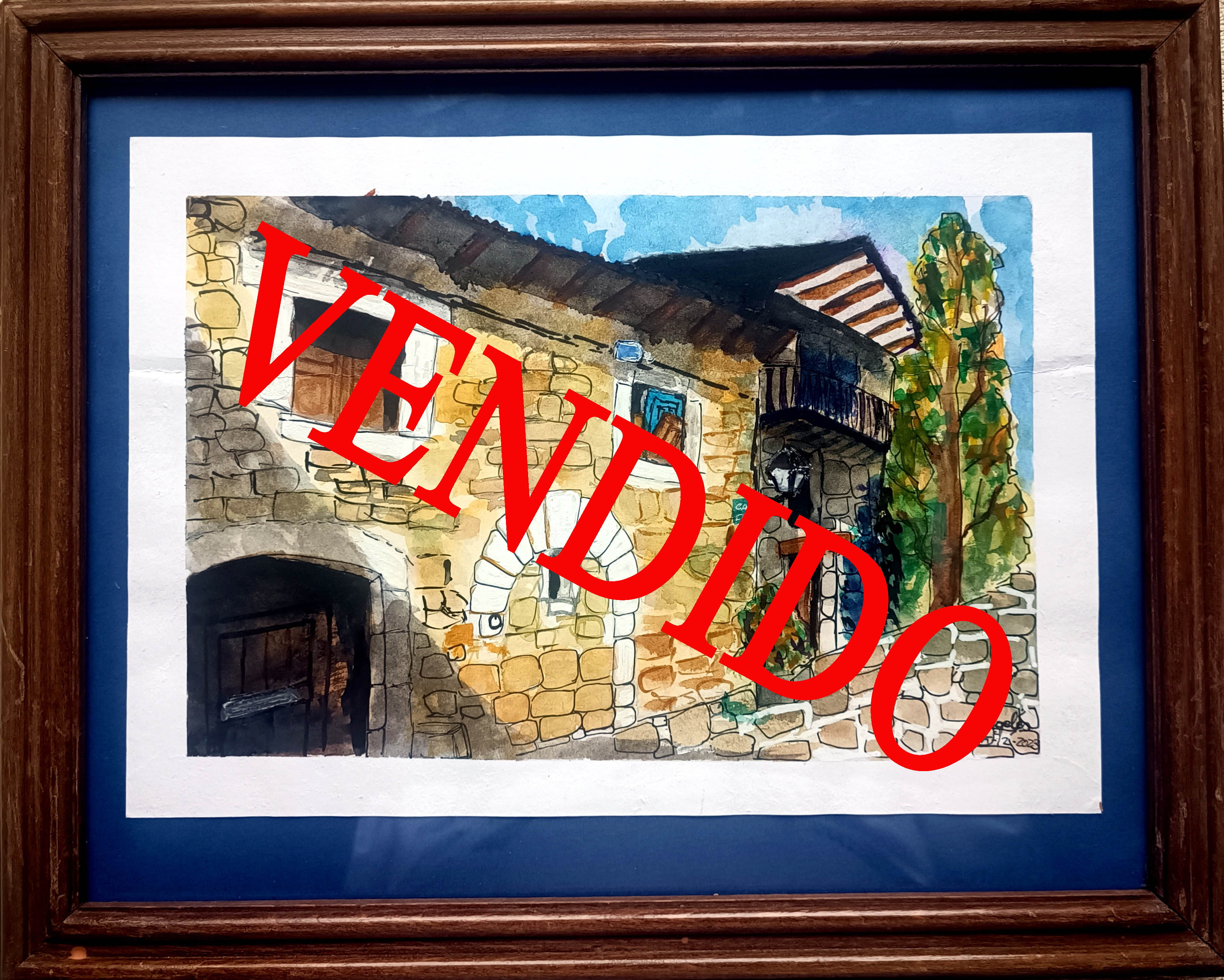 Angelines Mercader acuarela