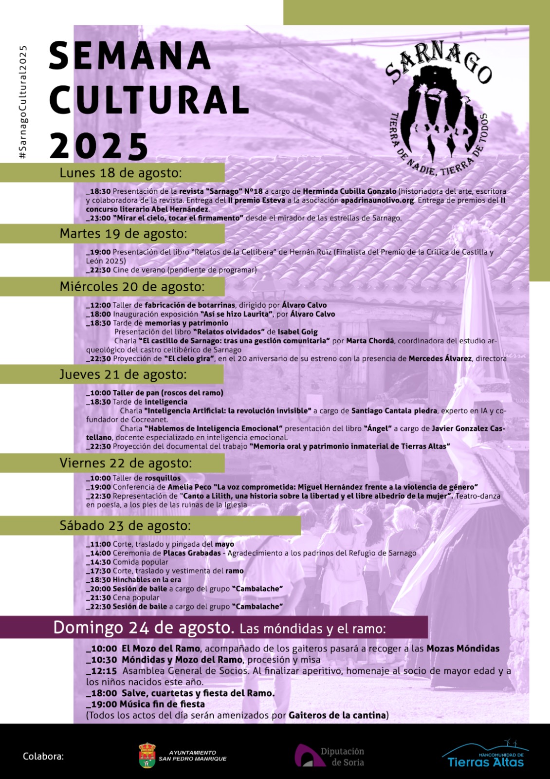Cartel actos 2025 peque